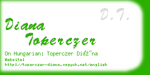 diana toperczer business card